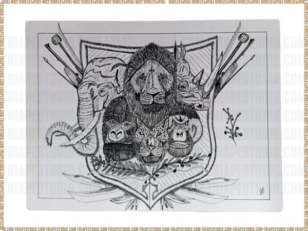 Descubre 'Cazador Achurado', una impresionante pintura al estilo achurado que rinde homenaje a la tradición de la caza. Esta obra, meticulosamente elaborada, representa con gran detalle los trofeos de un cazador, inmortalizando la majestuosidad de la naturaleza en cada trazo. Arte: Abstracto Autor: Leonardo Lumbreras Rodríguez País: México Categoría: Pintura o Dibujo Soporte: satinado Técnica: Achurado Temática: Animales (taxidermia, trofeo de caza o montura de cabezas) Medidas: 30 x 40 X 0.1 cm Elaborado: 03 de marzo de 2025 Etiquetas: obra original y única de Leonardo Lumbreras Rodríguez Condiciones de duración: interiores no húmedos y evitar luz solar frontal. Sitios Web del autor: triapestudio.com